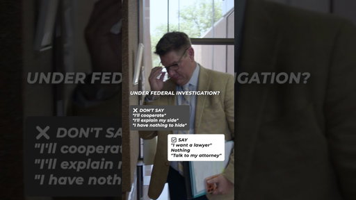 Under federal investigation?