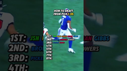 How to Draft From Pick 1.05 in Fantasy Football 🚀