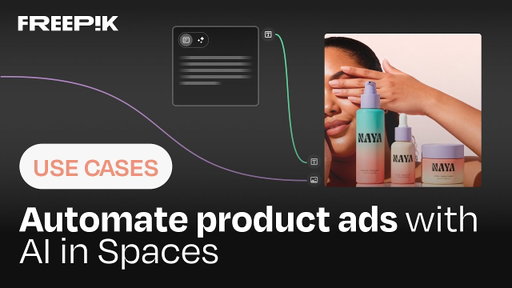 Automate product ads with AI in Spaces | Magnific Use Cases