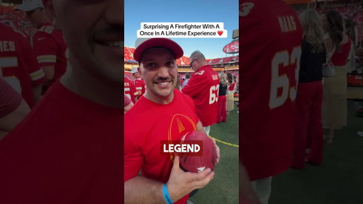 Surprising a firefighter with a once in a lifetime fan experience!