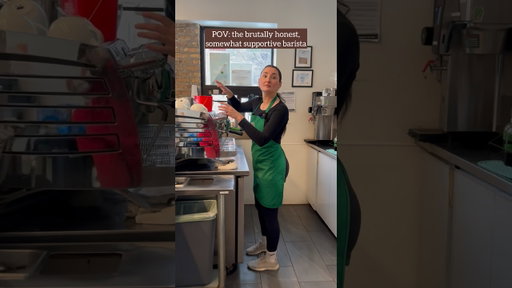 POV: the brutally honest, somewhat helpful barista 🥲 #barista