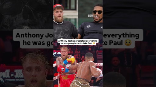 Anthony Joshua predicted his entire fight against Jake Paul 😳 #jakepaul #anthonyjoshua #boxing