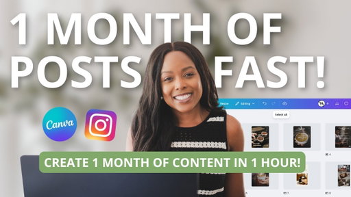 How to Create a Month of Instagram Posts in 1 Hour With Canva | Multi-Design Canva Tutorial