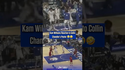 Kam Williams reaction on the bench is one of the best parts 😭