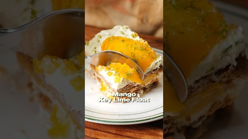Mango float meets key lime pie. 🥭🍋✨