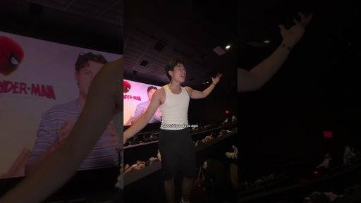 The time I revealed my true identity to an entire movie theater #irony #funny #spiderman