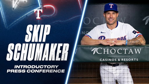 Skip Schumaker Introduced as Rangers Manager