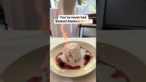 Have you had Baked Alaska before?😍🔥🍨🍰 #longisland #bakedalaska #foodie