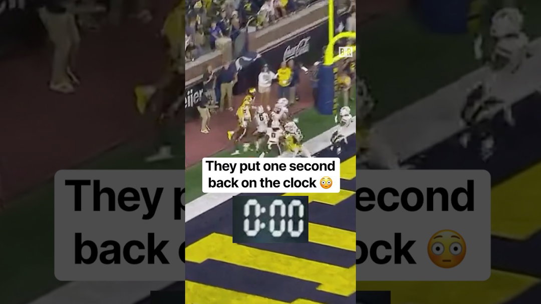 Should Michigan been granted one more second? 🤔