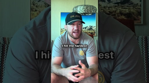 When Khabib said I was the hardest hitter he's faced...