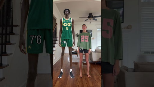 Tallest basketball player in the world? Jongkuch JK Mach is only 18 years old. #tall #basketball