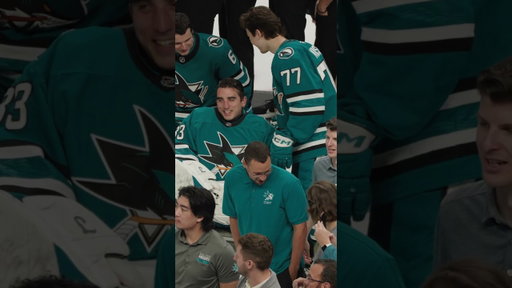 Mic'd Up: Misa at Team Photo Day  #hockey #nhl #sharks
