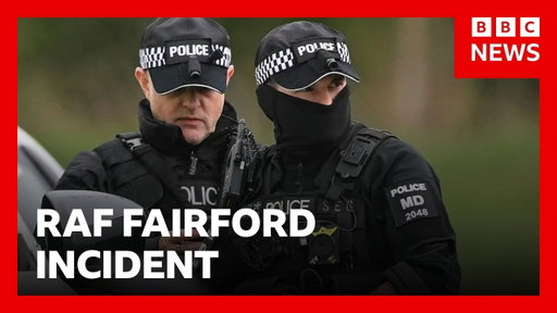Five men arrested as counter-terror police investigate major incident near RAF Fairford | BBC News