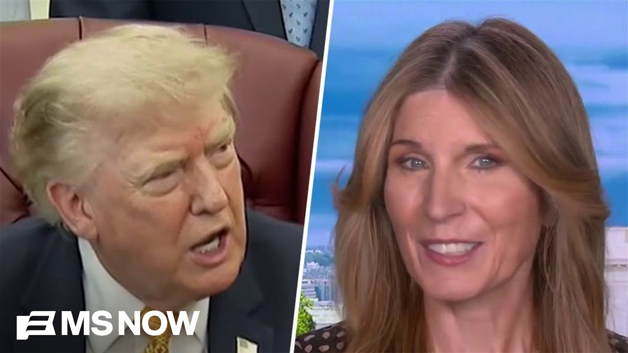'We touched a nerve there!': Nicolle reacts to Trump's MELTDOWN at MS NOW asking him tough question