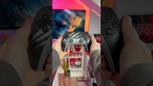 Adamantium controller 😮‍💨 #apartmenttherapy #roominspiration #bedroomideas #spidey #ledlights