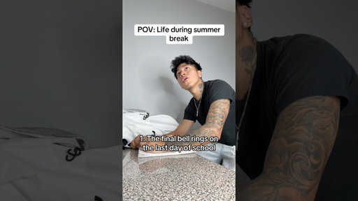 Life during summer break 😳☀️ #viral #relatable #summerbreak #pov