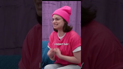 I can't believe she just said that...