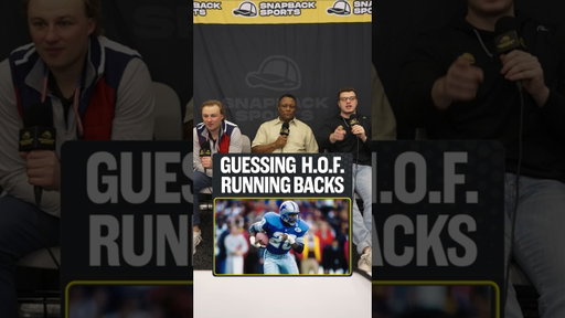 Guessing Hall of Fame Running Backs w/ Barry Sanders 🏈#trivia #sportstrivia #nfl #runningback #hof