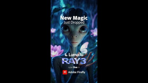 Luma AI’s Ray3 video model is now in Adobe Firefly | Adobe Firefly #shorts