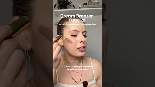 Cream bronzer will always go on best with a brush!