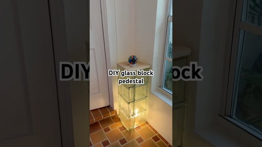 DIY glass block table