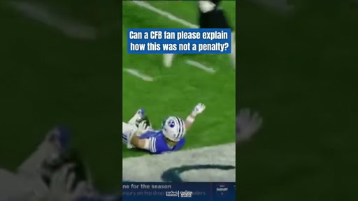 BYU punt returner was hit late after a clear fair catch call.