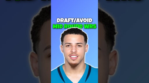 Draft/Avoid: Mid Round WRs🏆