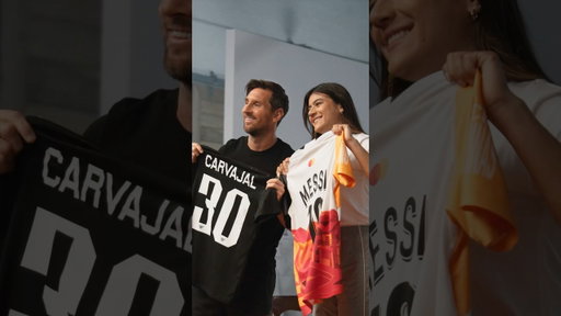 An amazing Priceless Surprise with @LeoMessi.