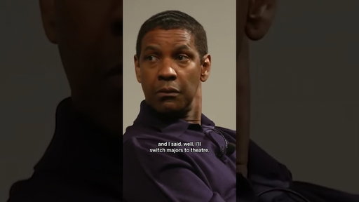 Denzel didn't want to be an actor growing up
