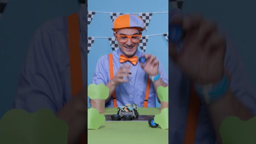 Where Are the Missing Monster Truck Wheels? 🛞 #shorts #blippi #monstertruck