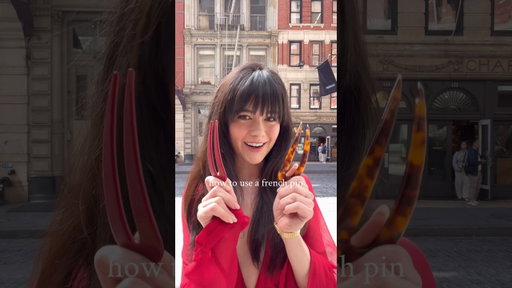 step by step how to do a french twist #frenchpin #easyhairstyle #frenchtwist
