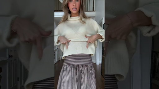 the best little sweater cropping hack in a pinch for a snatched statement waist