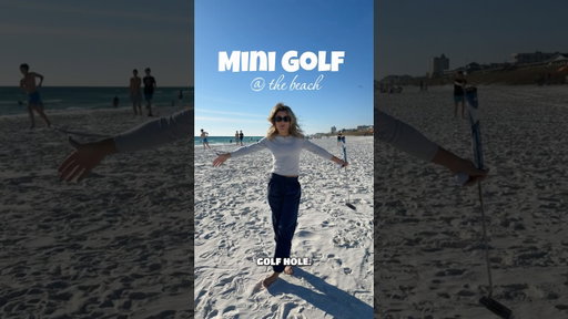 Mini golf at the beach #golf