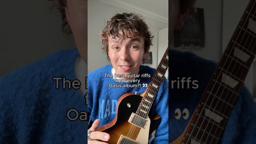 The BEST Oasis guitar riffs from every Oasis album!? 👀 #oasis #guitarriff #noelgallagher