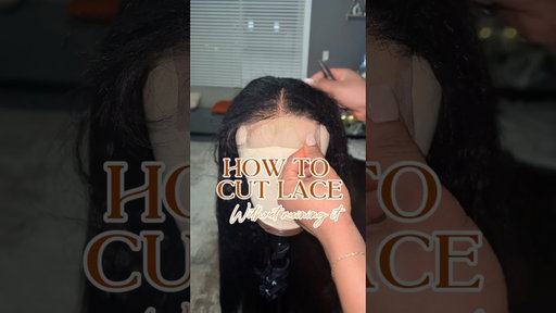 Simple lace cutting tutorial for the girls who love closure wigs #kinkywig #closureinstall #wigs