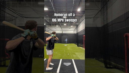 Homerun off a 106 MPH Sweeper