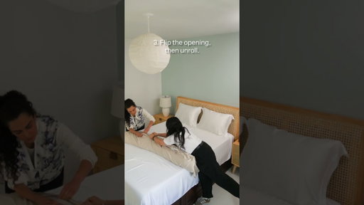 How to put on a duvet cover