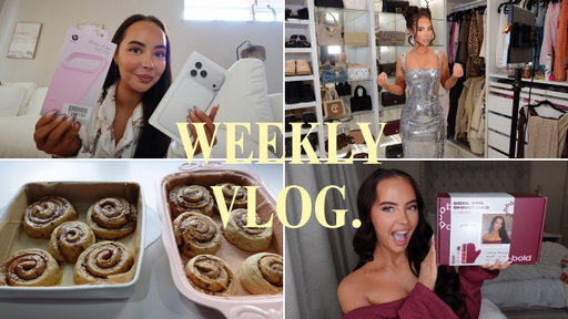 spend the week with me!! ANNOUNCEMENT ,BAKING ,PARTY DRESSES, HAULS