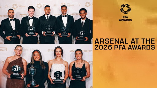 TEAM OF THE YEAR AND YOUNG WOMEN'S PLAYER OF THE YEAR 🏆 | Arsenal at the 2026 PFA Awards BTS