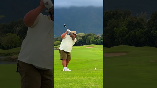 Hitting stingers in Hawaii🔥🦍 #golf #malosigolf #golfswing