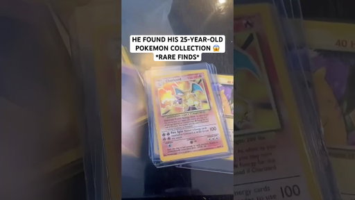 HE FOUND HIS 25-YEAR-OLD POKEMON COLLECTION 😱 *RARE FINDS*