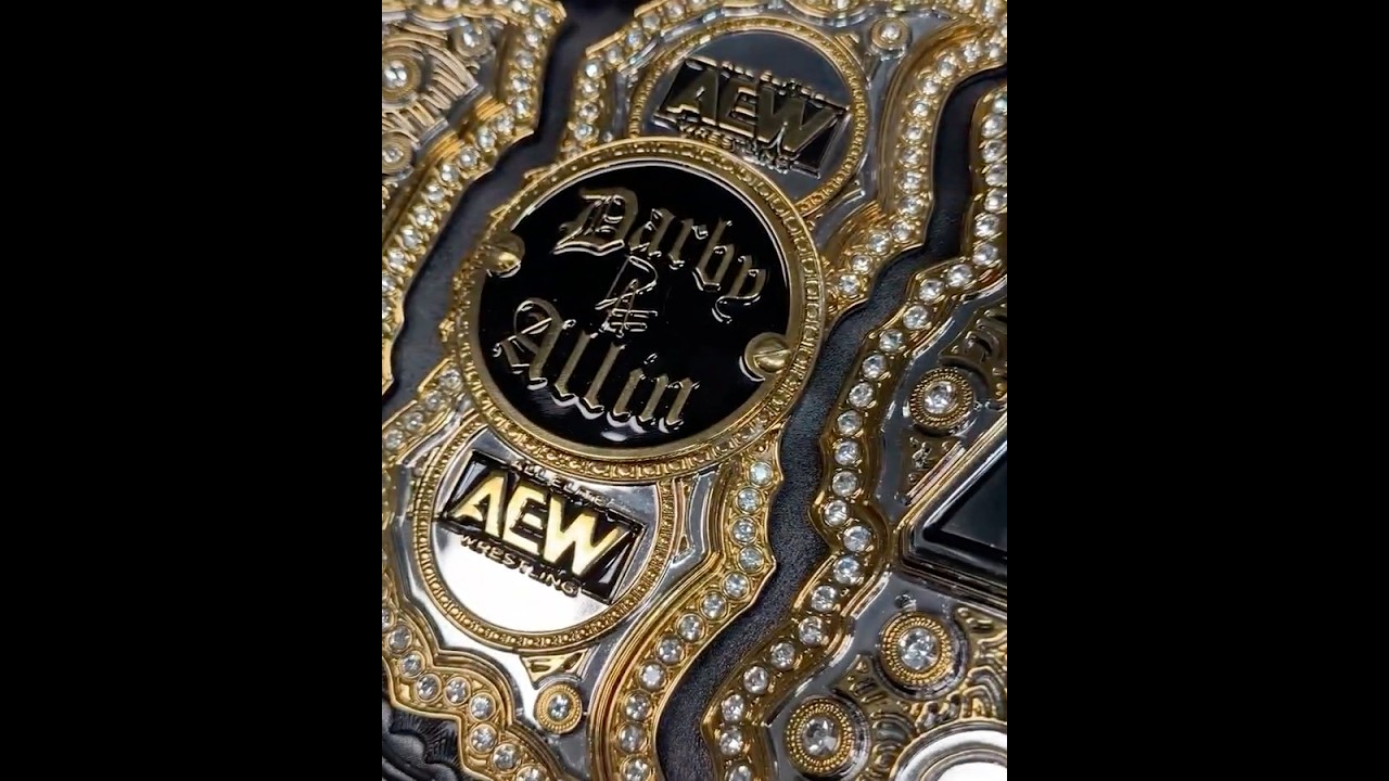 Darby Allin's NEW AEW World Championship, complete with new sideplates!