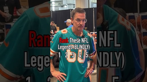 Rank These NFL Legends (BLINDLY) With KickBall Dad! #shorts  #nfl #football  #fanaticsfest #ranking