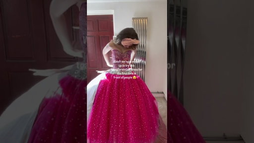 Hyping myself up to try this transformation dress!! 🤩💖 #sewing #cosplay #barbie #fashion #dress