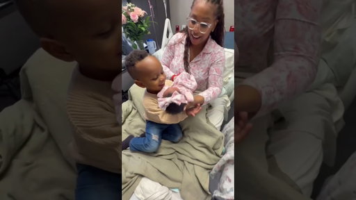 2-year old’s reaction to meeting his baby sister 🥹😭 #newbornbaby