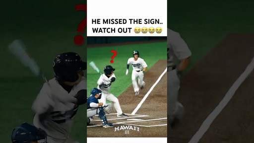 he missed the sign..