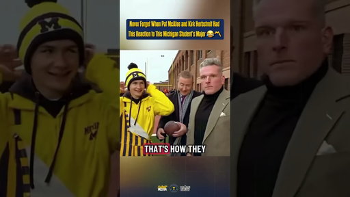 Throwback to Pat McAfee and Kirk Herbstreit finding out the major of their kicking contestant 😂〽️