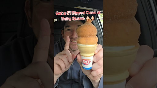 Dairy Queen has $1 DIPPED Cones! 🍦🔥 #dairyqueen #icecream