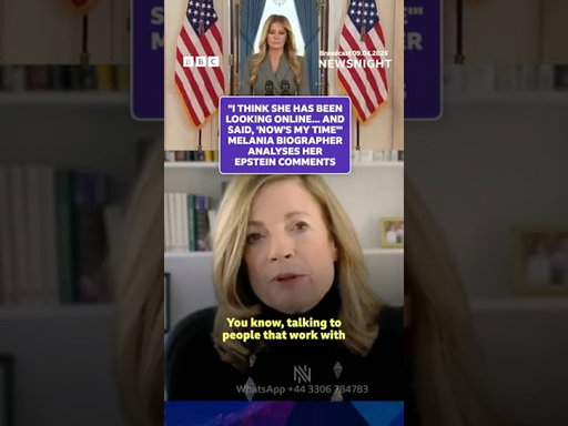 Melania biographer: "I think she has been looking online... and said, 'now's my time'"