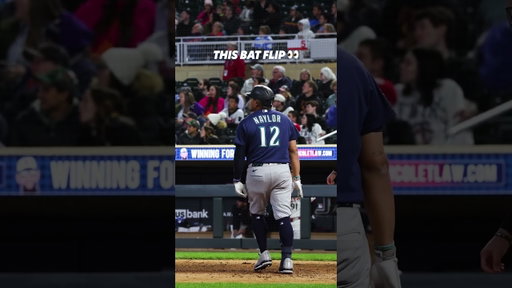 bat flip: approved  #baseball #mlb #mariners #batflip